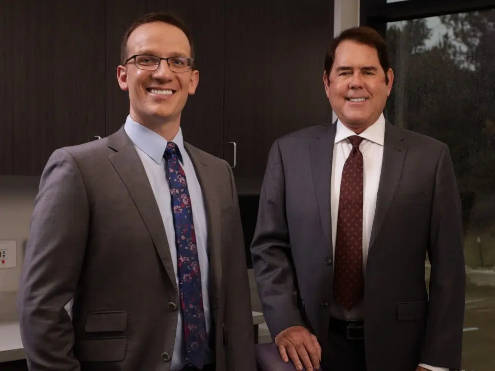 New home page Drs image mobile tablet Expert Southlake dentists Dr. Dustin Van Tassell and Dr. James Green